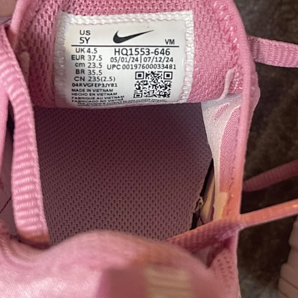 Nike Air Max 270 BG Shoes Youth Size 5Y Pink Magic Flamingo Sneakers HQ1553-646